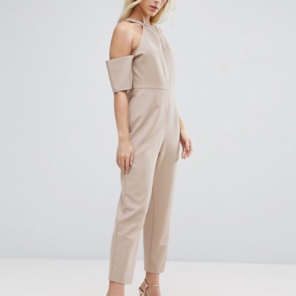 ASOS cold shoulder jumpsuit